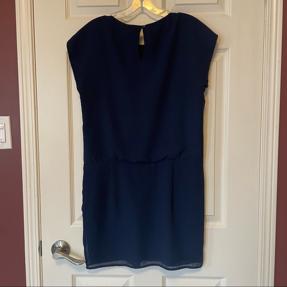 Zara navy shift mini dress - Picture 4 of 7